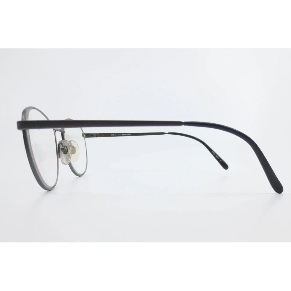 Flexon FW-2 Pewter Matte Oval Metal Eyeglasses Frames 55-17-140 Japan Made